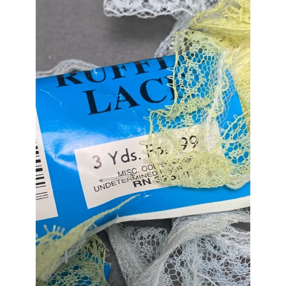 31 Yards Assorted Lace & Trim Bundle - Ruffle Lace Ric Rac Crochet Trim - Picture 5 of 8